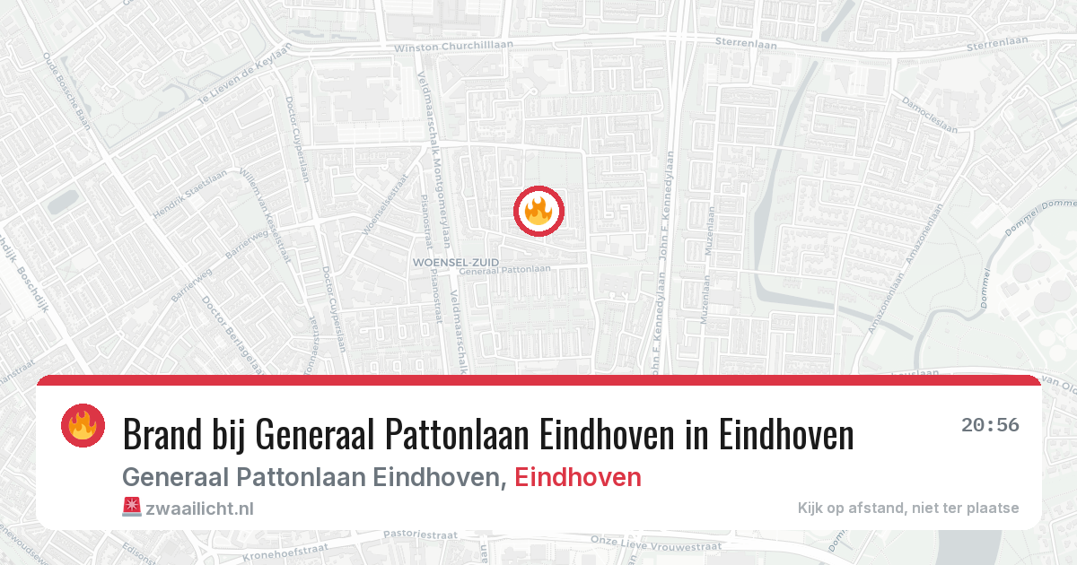 Brand bij Generaal Pattonlaan Eindhoven in Eindhoven — 26 jun 2026