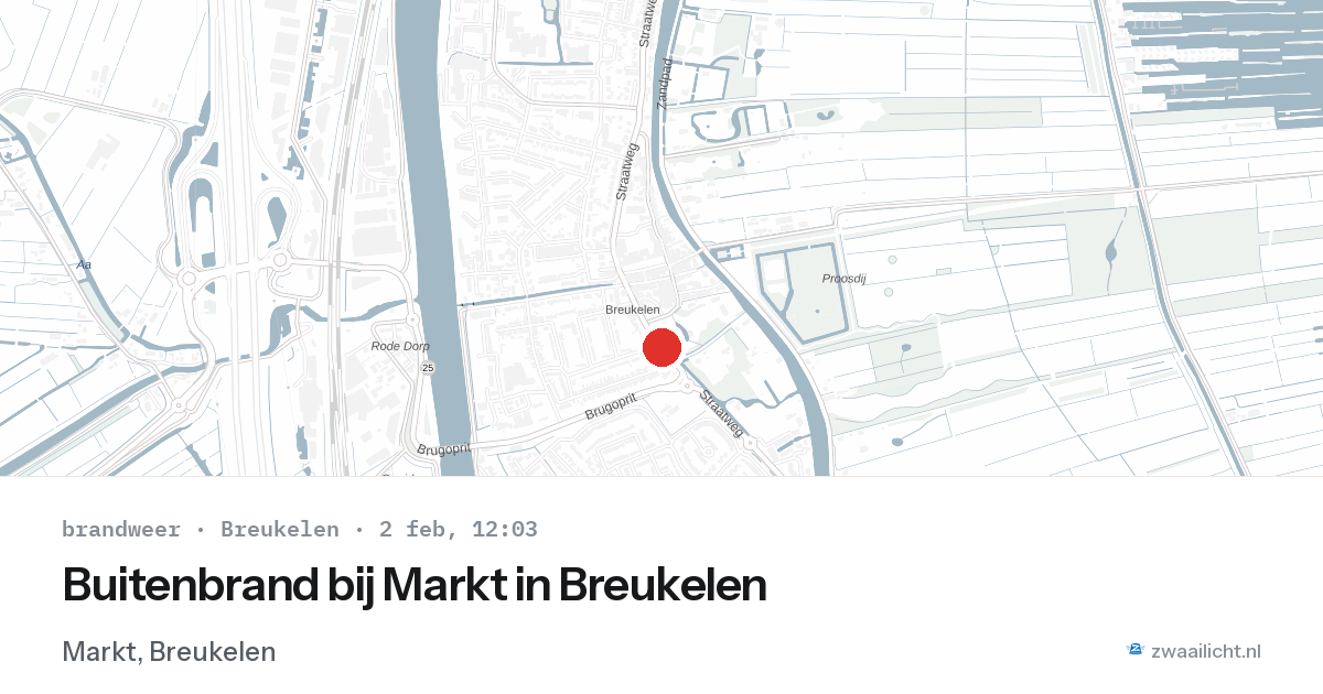 Buitenbrand bij Markt in Breukelen — 2 feb 2026