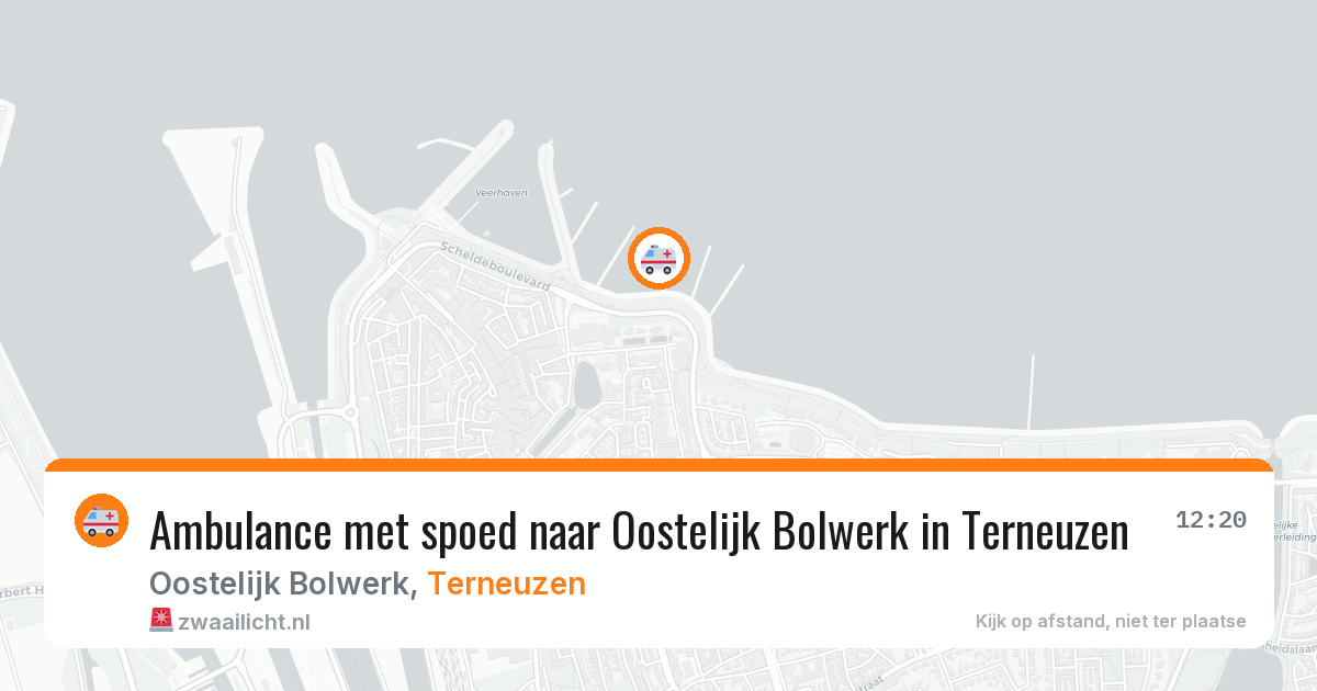 Ambulance met spoed naar Oostelijk Bolwerk in Terneuzen — 16 apr 2026