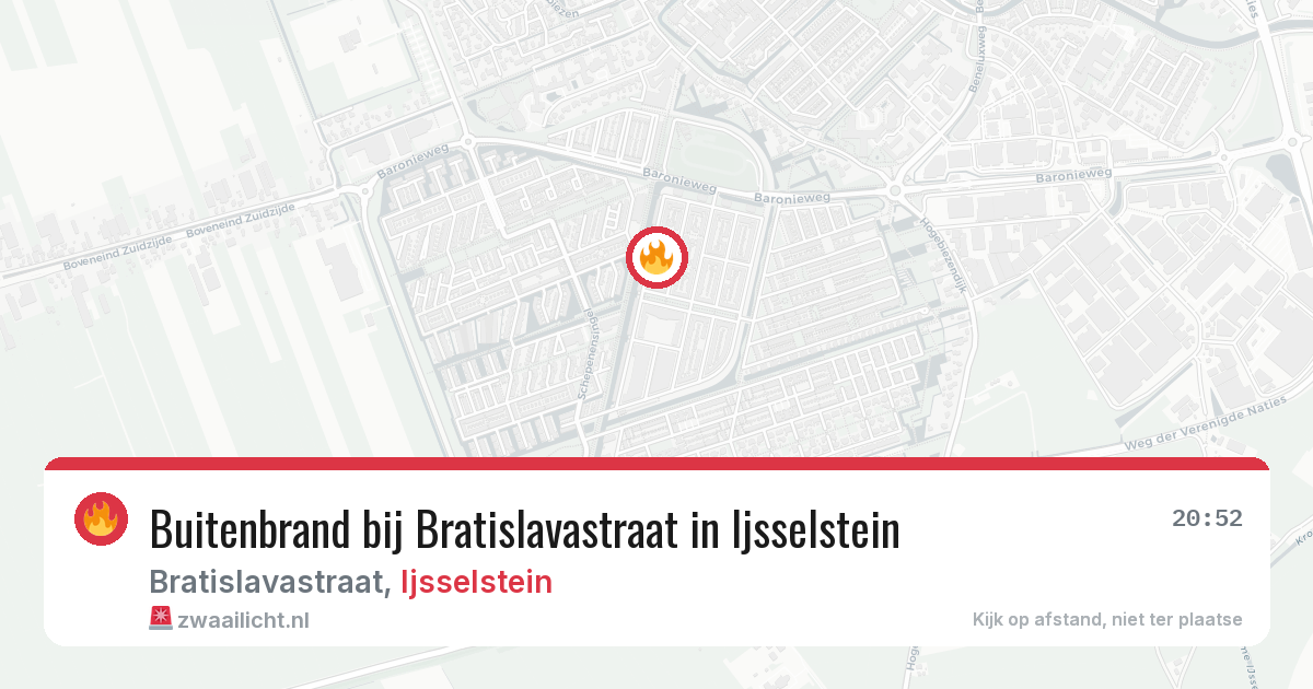 Buitenbrand bij Bratislavastraat in Ijsselstein — 5 mei 2026