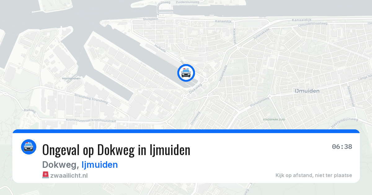 Ongeval op Dokweg in Ijmuiden — 11 aug 2026