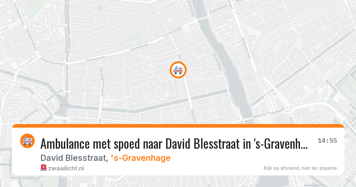 Ambulance met spoed naar David Blesstraat in 's-Gravenhage — 28 jan 2026