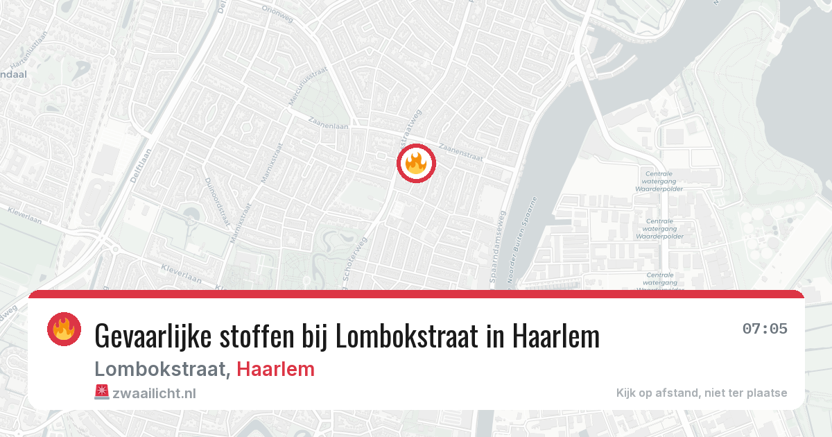 Gevaarlijke stoffen bij Lombokstraat in Haarlem — 21 mei 2026