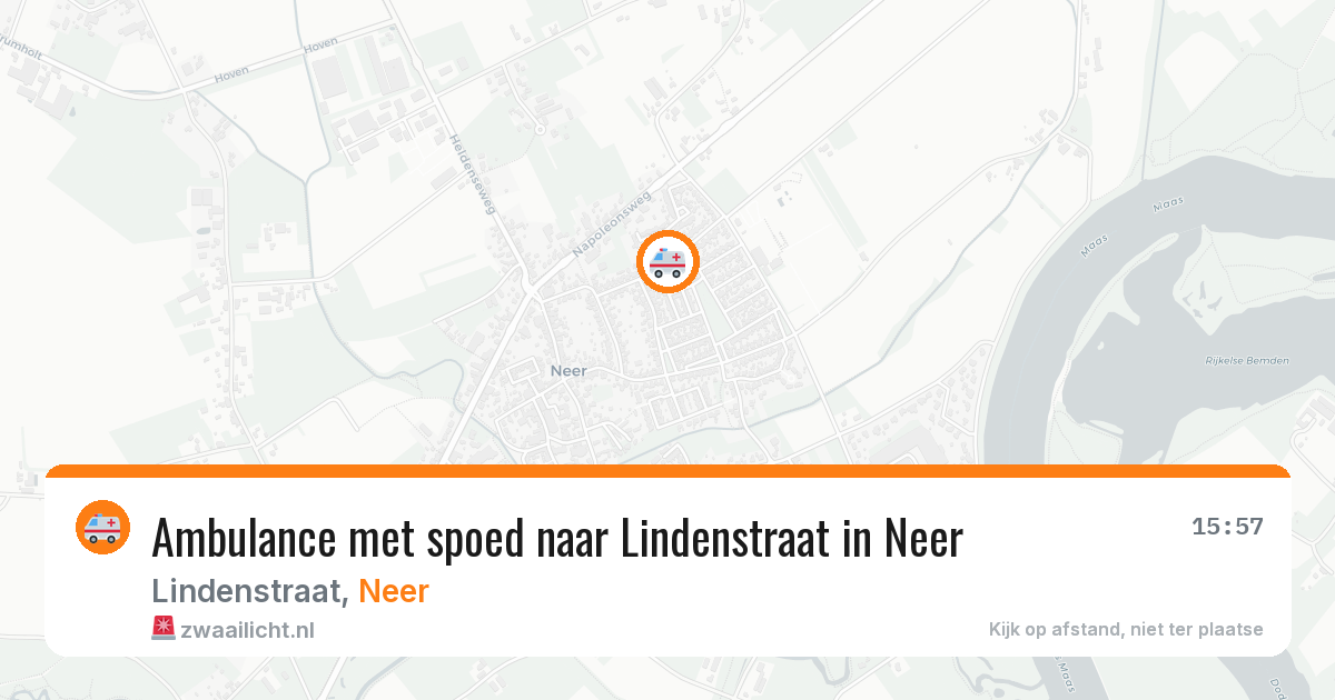Ambulance met spoed naar Lindenstraat in Neer — 31 jul 2026