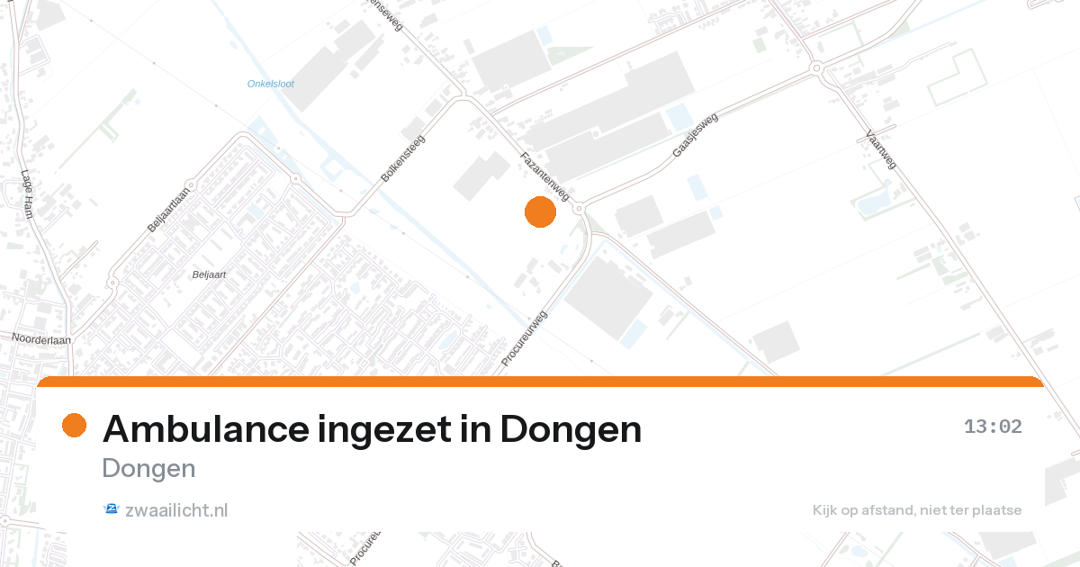 Ambulance ingezet in Dongen — 27 aug 2026