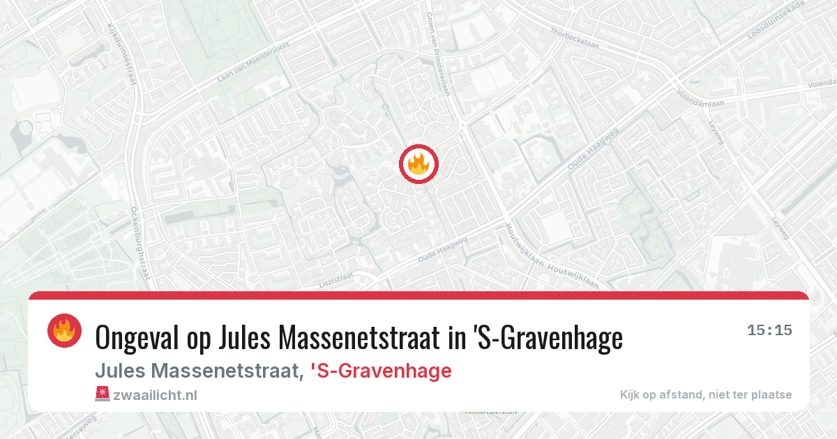 Ongeval op Jules Massenetstraat in 'S-Gravenhage — 12 mrt 2026