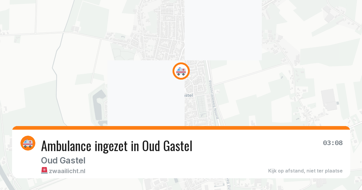 Ambulance ingezet in Oud Gastel — 30 jan 2026