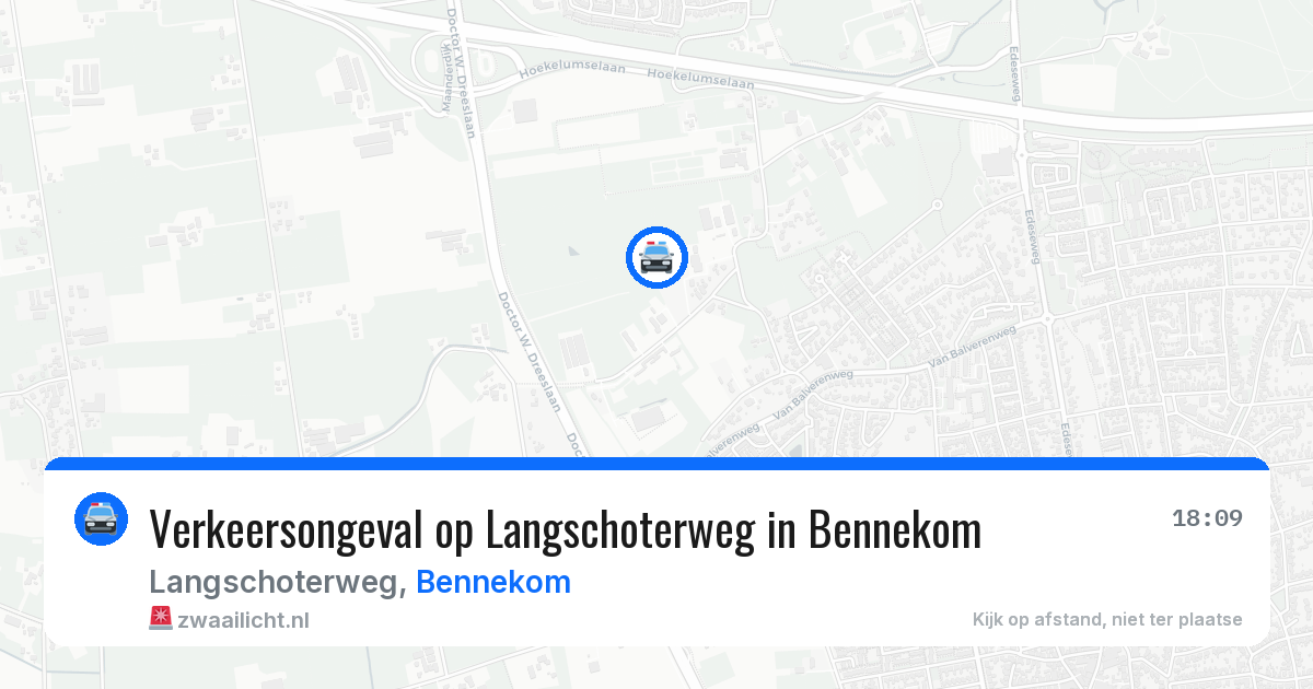 Verkeersongeval op Langschoterweg in Bennekom — 14 aug 2026