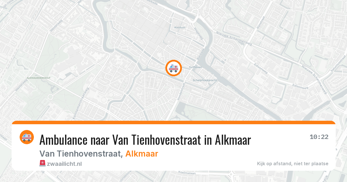 Ambulance naar Van Tienhovenstraat in Alkmaar — 11 jul 2026