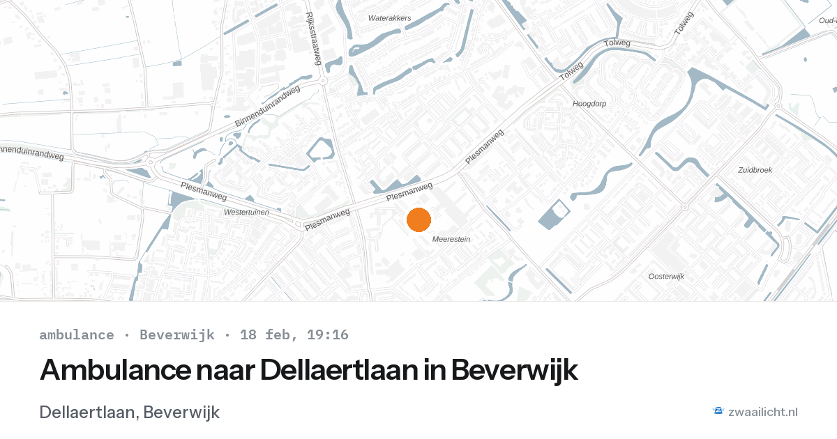 Ambulance naar Dellaertlaan in Beverwijk — 18 feb 2026
