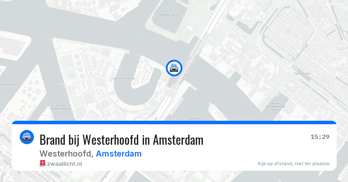 Brand bij Westerhoofd in Amsterdam — 14 mrt 2026