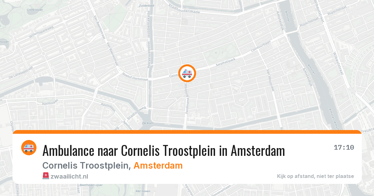 Ambulance naar Cornelis Troostplein in Amsterdam — 5 jul 2026