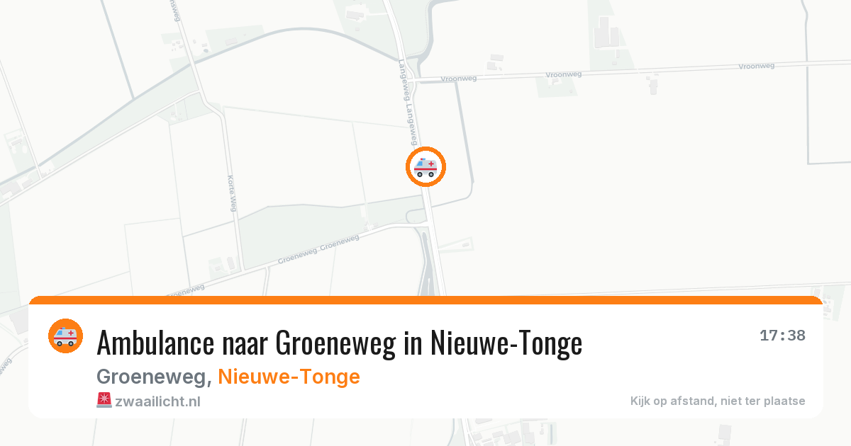 Ambulance naar Groeneweg in Nieuwe-Tonge — 24 jun 2026