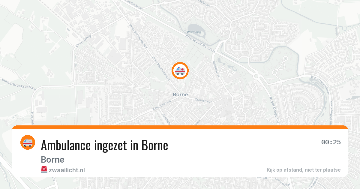 Ambulance ingezet in Borne — 20 jul 2026