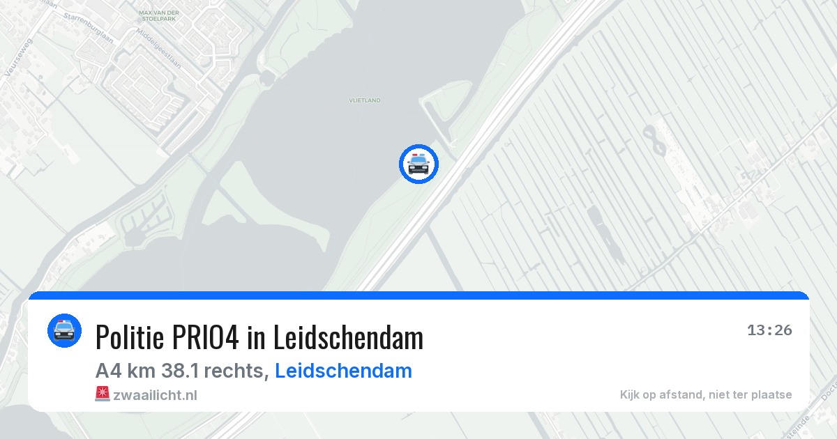 Politie PRIO4 in Leidschendam — 13 aug 2026 | 🚨 Zwaailicht.nl