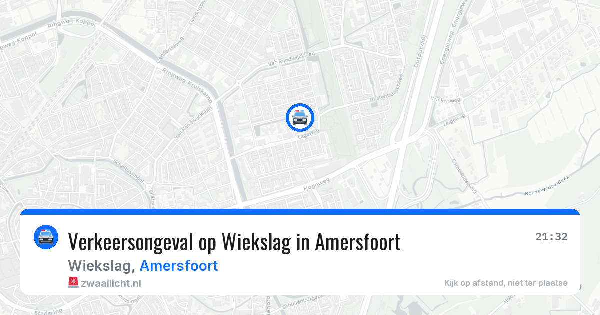 Verkeersongeval op Wiekslag in Amersfoort — 28 apr 2026