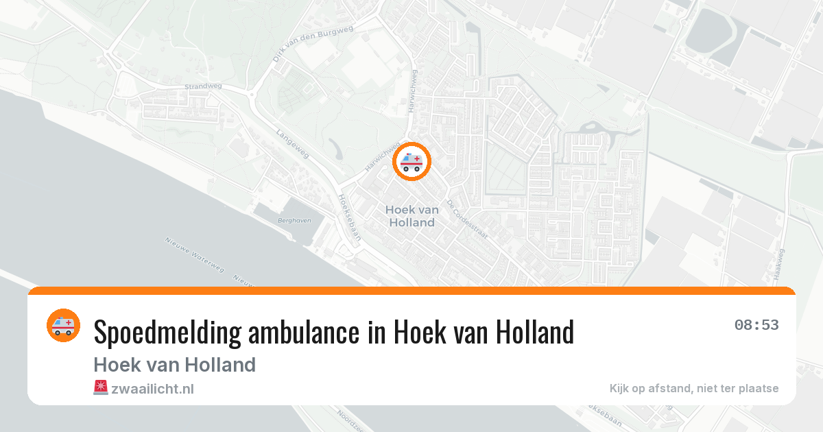 Spoedmelding ambulance in Hoek van Holland — 22 jun 2026
