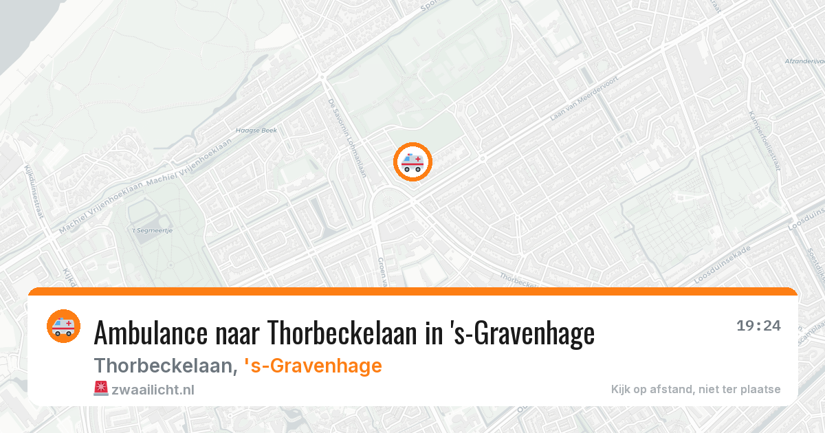 Ambulance naar Thorbeckelaan in 's-Gravenhage — 8 apr 2026