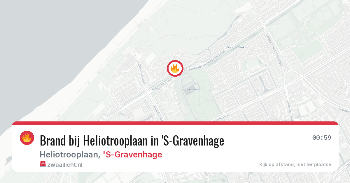 Brand bij Heliotrooplaan in 'S-Gravenhage — 30 jul 2026