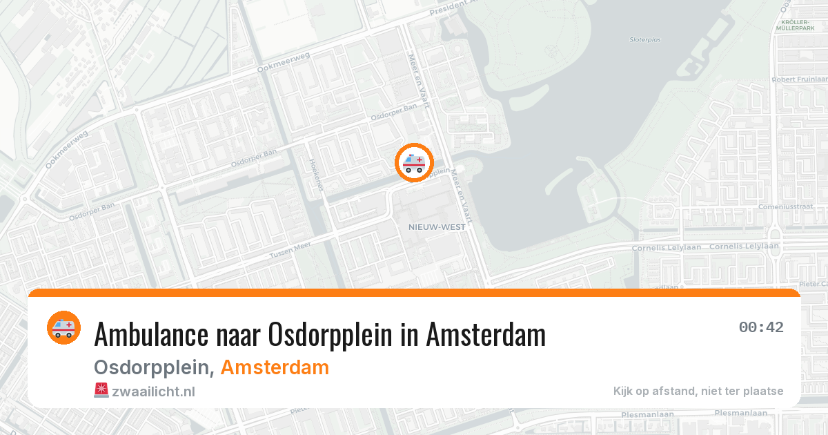 Ambulance naar Osdorpplein in Amsterdam — 13 jun 2026