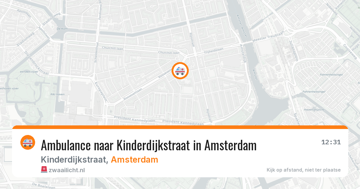 Ambulance naar Kinderdijkstraat in Amsterdam — 10 apr 2026