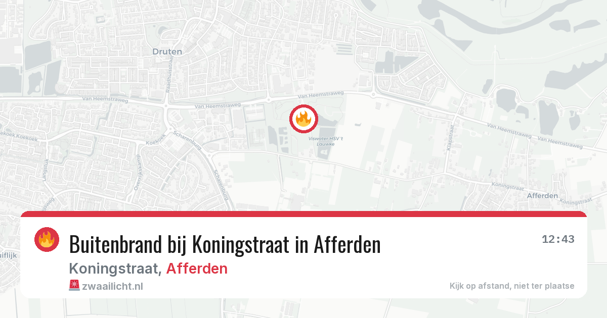 Buitenbrand bij Koningstraat in Afferden — 8 mei 2026