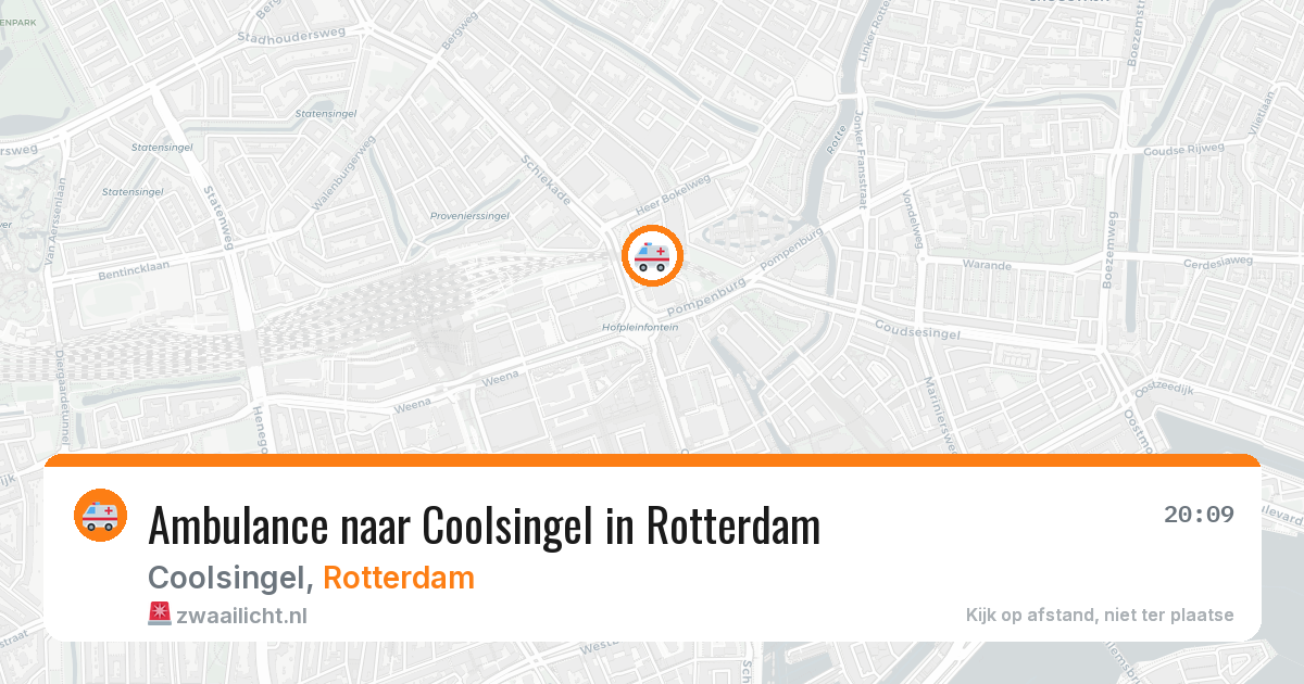 Ambulance naar Coolsingel in Rotterdam — 31 jul 2026
