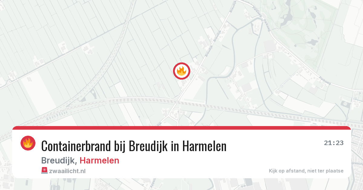 Containerbrand bij Breudijk in Harmelen — 17 jul 2026