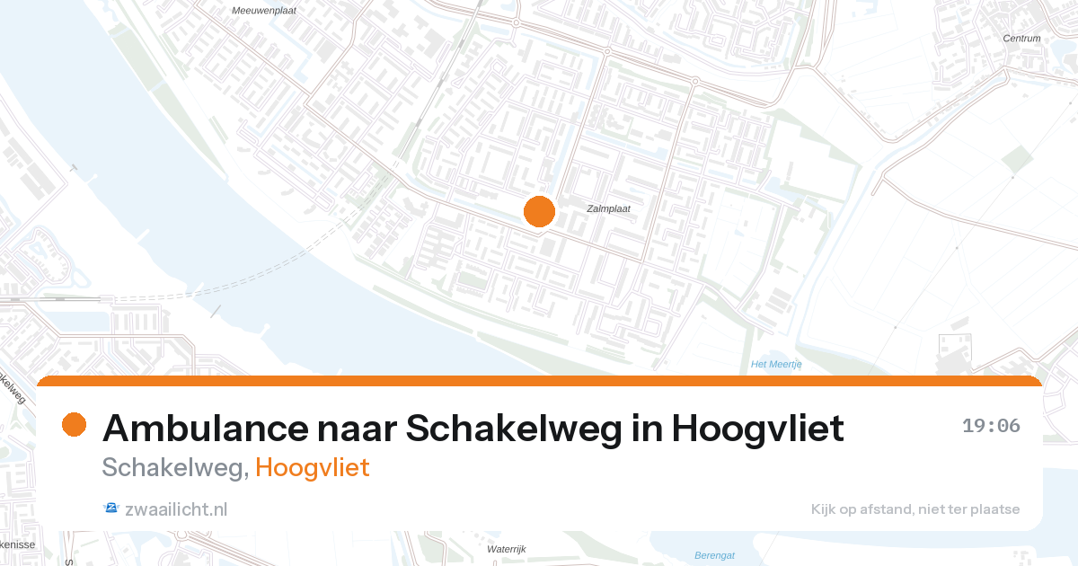 Ambulance naar Schakelweg in Hoogvliet — 27 aug 2026
