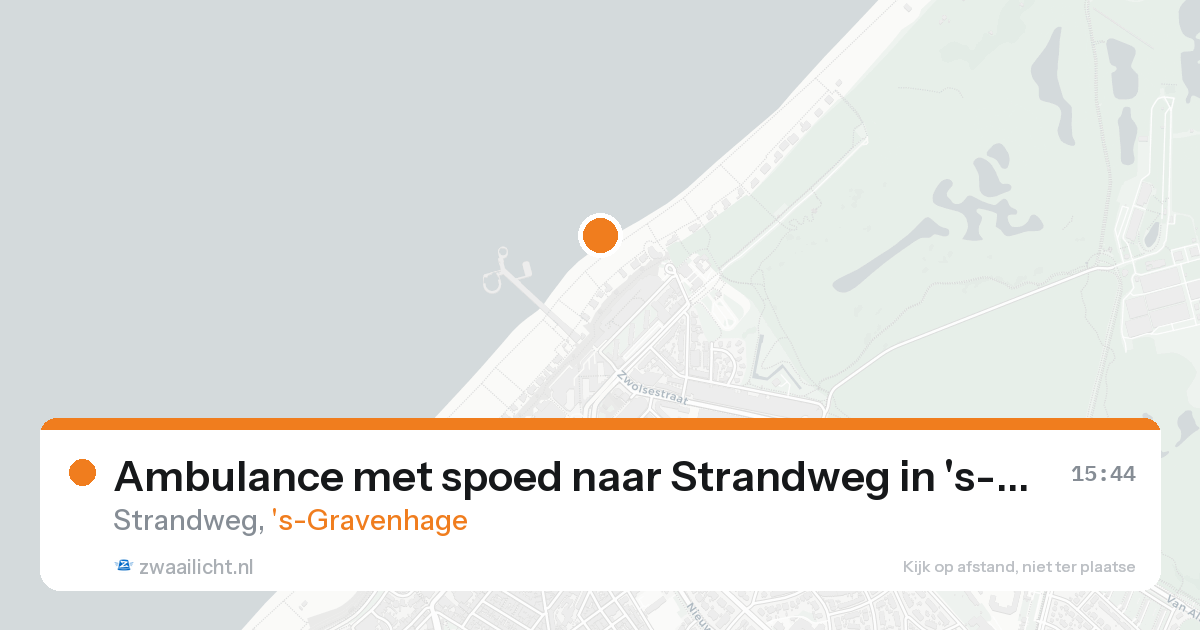 Ambulance met spoed naar Strandweg in 's-Gravenhage — 9 mei 2026