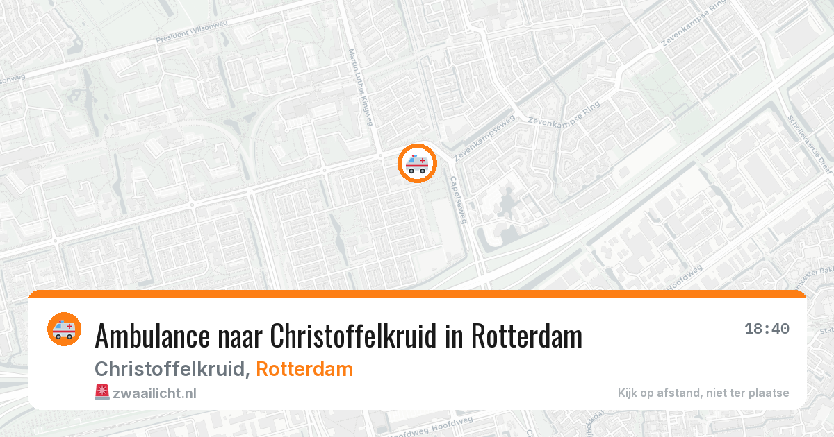 Ambulance naar Christoffelkruid in Rotterdam — 9 jul 2026
