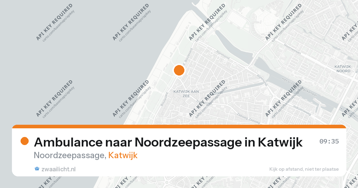 Ambulance naar Noordzeepassage in Katwijk — 18 jul 2026