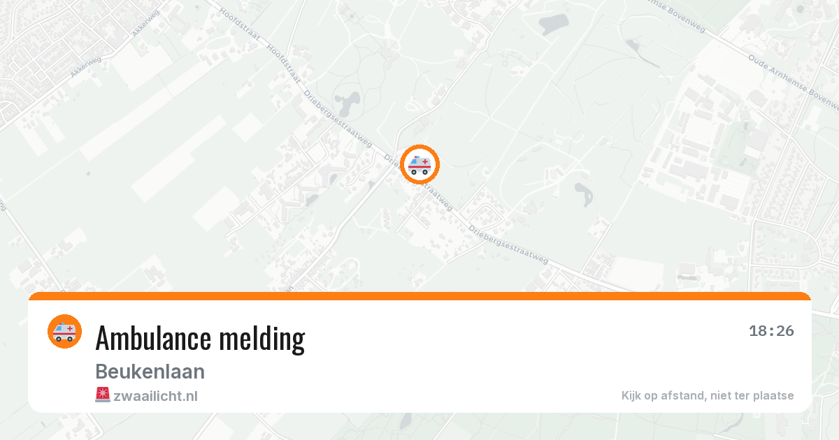 Ambulance melding — 7 jun 2026