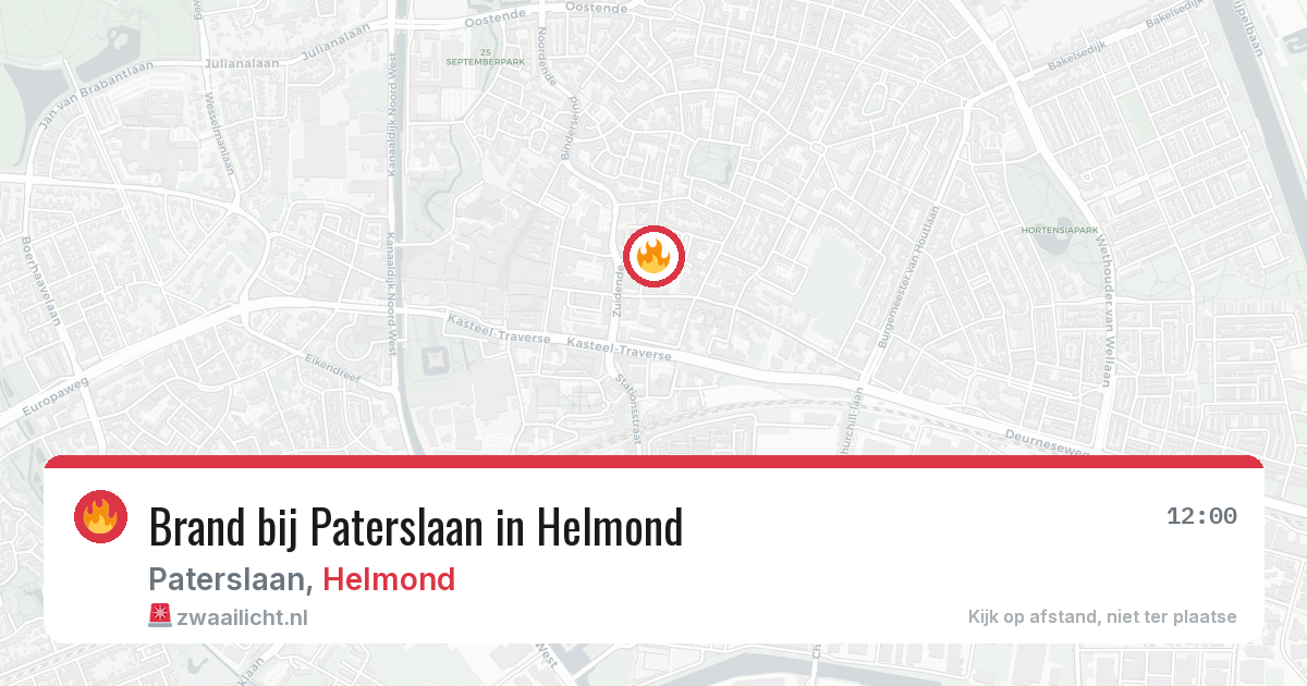 Brand bij Paterslaan in Helmond — 5 jun 2026