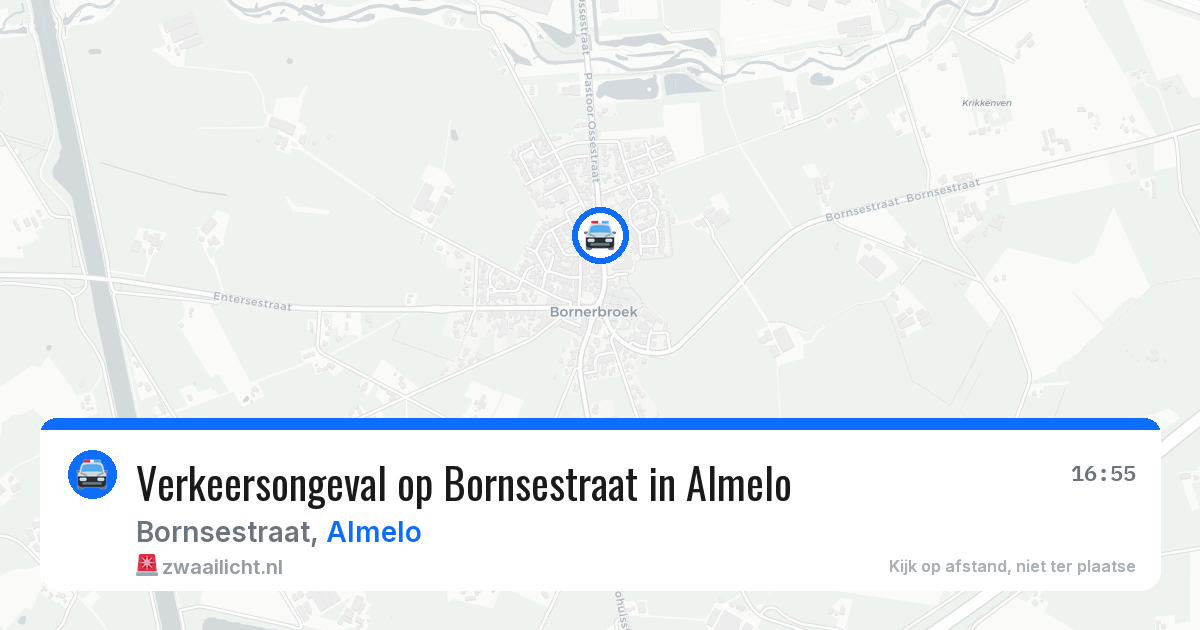 Verkeersongeval op Bornsestraat in Almelo — 30 mrt 2026