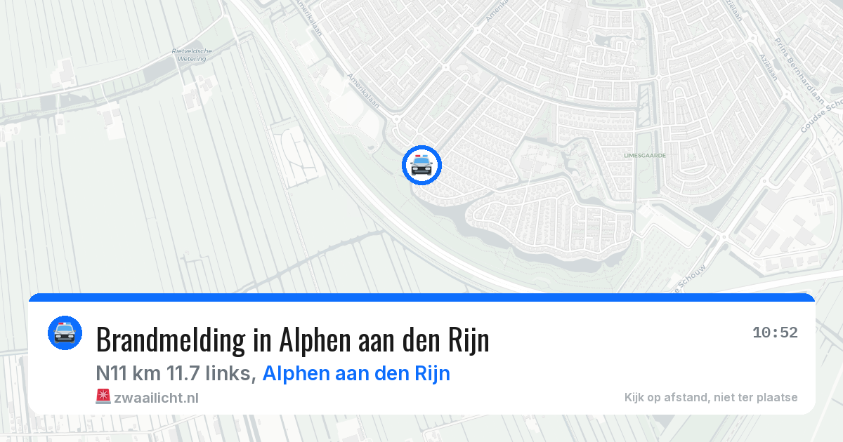 Brandmelding in Alphen aan den Rijn — 23 apr 2026