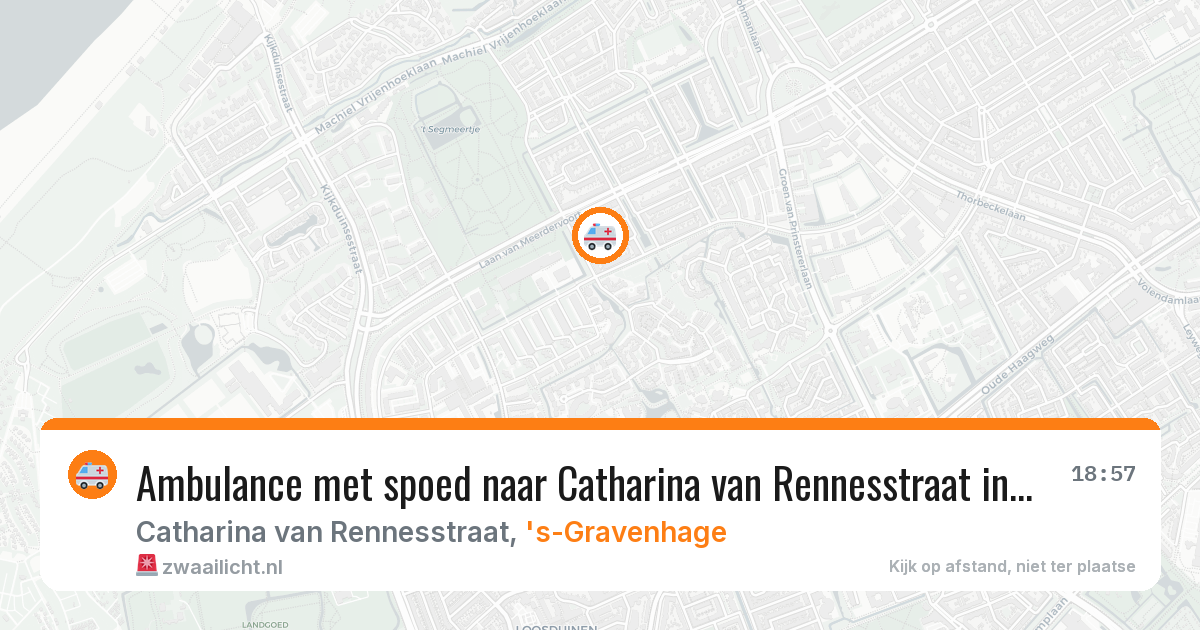 Ambulance met spoed naar Catharina van Rennesstraat in 's-Gravenhage — 19 feb 2026