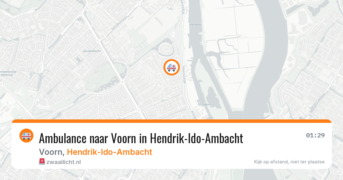 Ambulance naar Voorn in Hendrik-Ido-Ambacht — 7 jul 2026