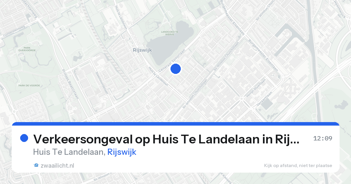 Verkeersongeval op Huis Te Landelaan in Rijswijk — 4 mei 2026