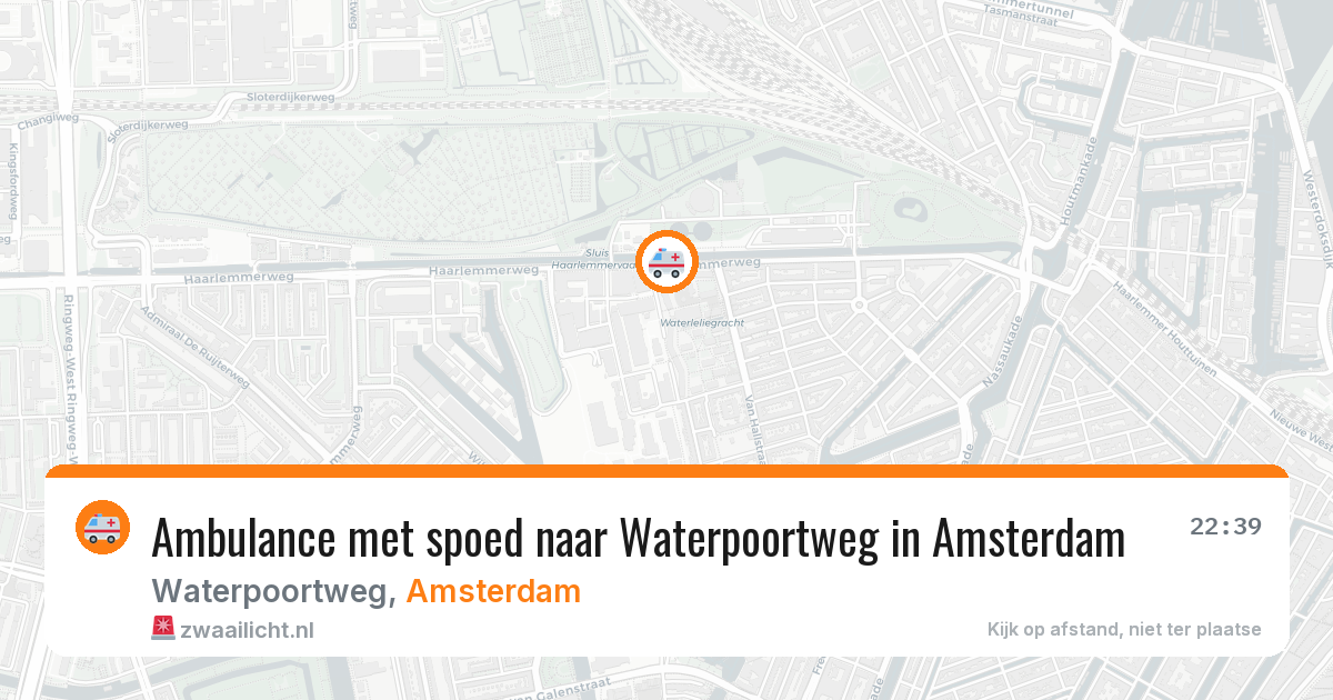 Ambulance met spoed naar Waterpoortweg in Amsterdam — 4 apr 2026