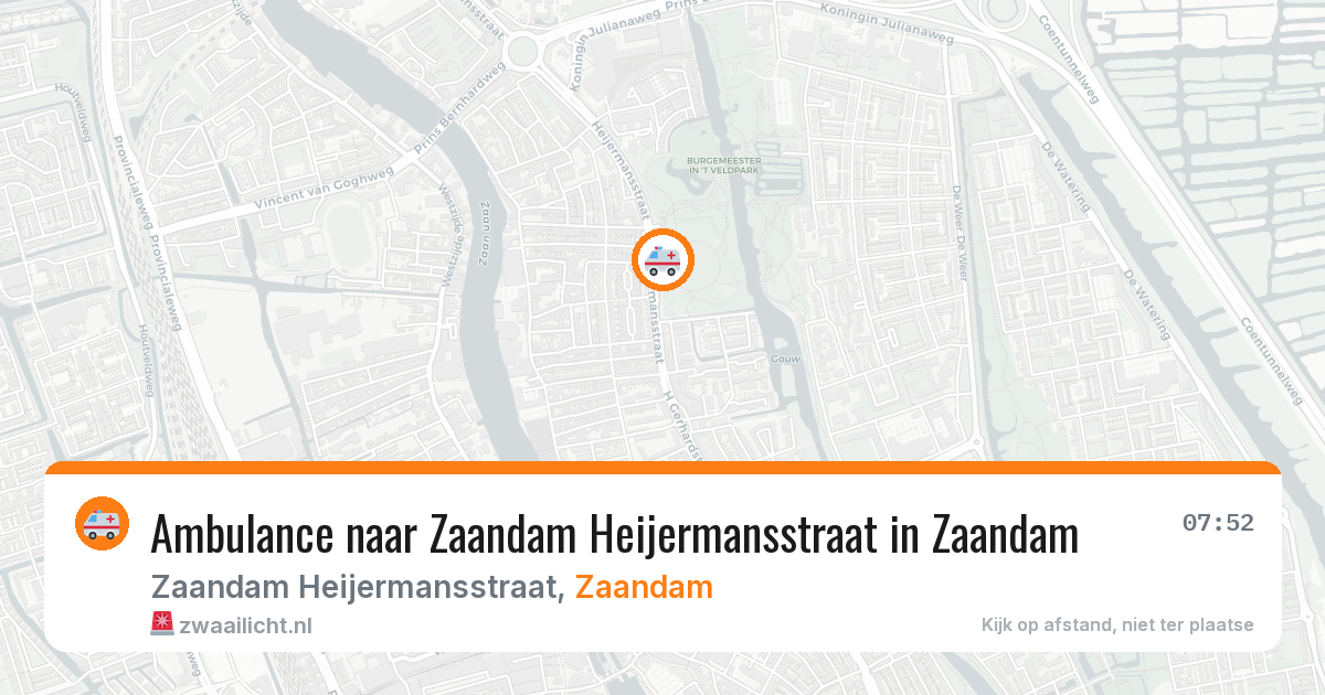 Ambulance naar Zaandam Heijermansstraat in Zaandam — 4 feb 2026