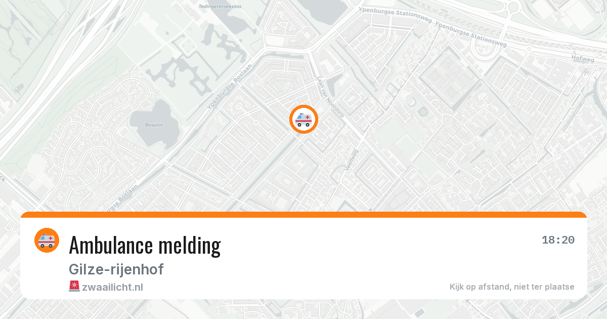 Ambulance melding — 1 mei 2026