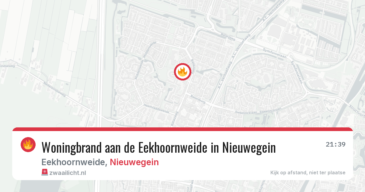 Woningbrand aan de Eekhoornweide in Nieuwegein — 16 jan 2026
