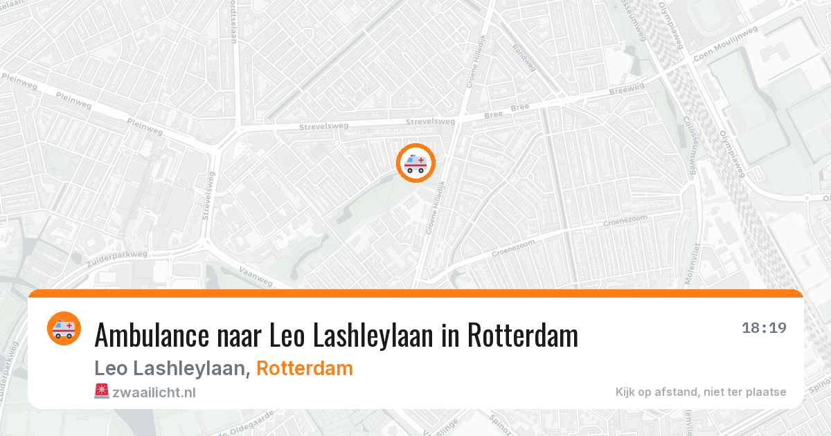 Ambulance naar Leo Lashleylaan in Rotterdam — 15 jun 2026