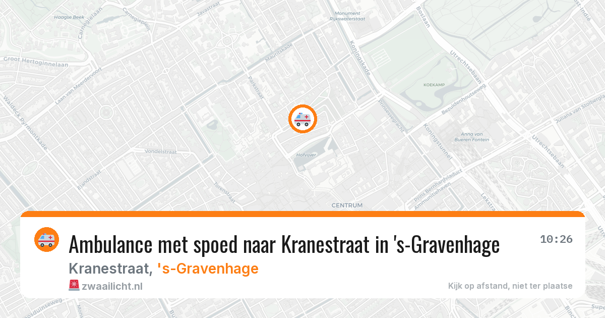 Ambulance met spoed naar Kranestraat in 's-Gravenhage — 27 jan 2026
