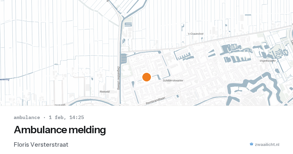 Ambulance melding — 1 feb 2026