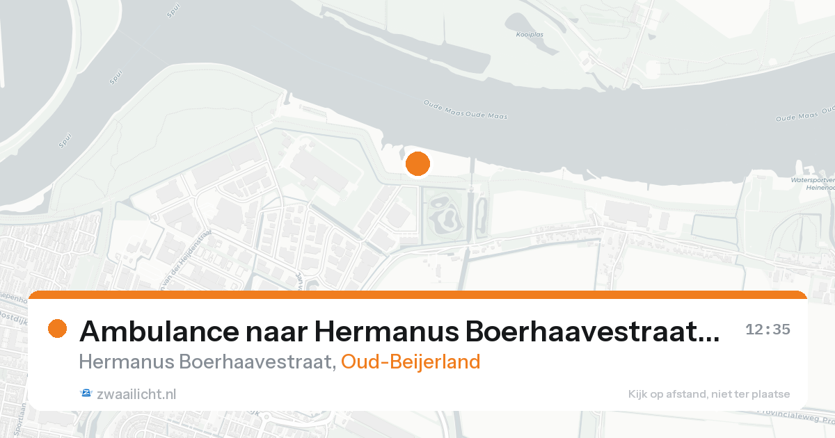 Ambulance naar Hermanus Boerhaavestraat in Oud-Beijerland — 17 aug 2026