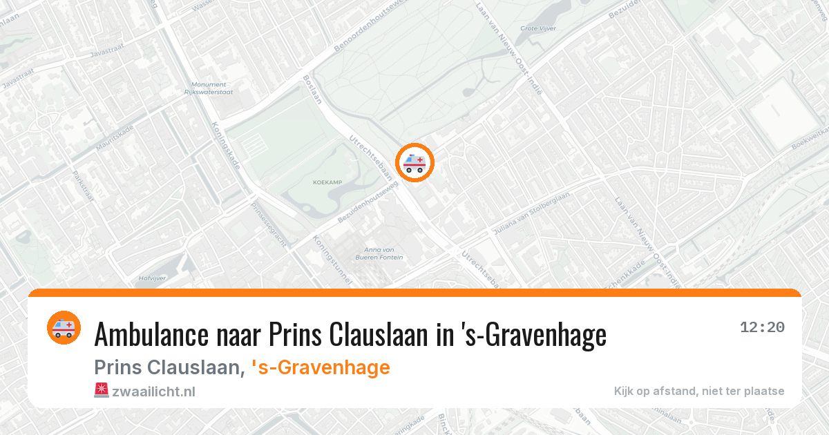 Ambulance naar Prins Clauslaan in 's-Gravenhage — 10 apr 2026