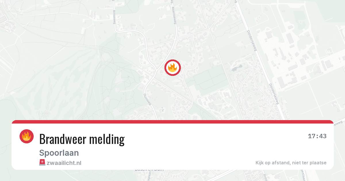 Brandweer melding — 4 mei 2026