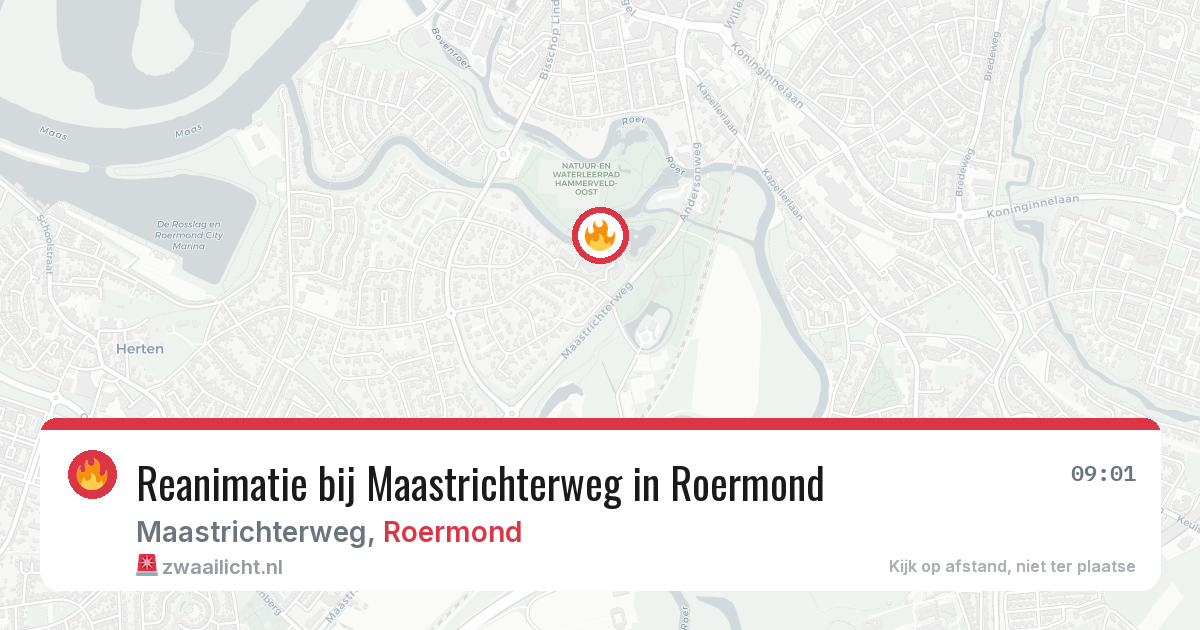Reanimatie bij Maastrichterweg in Roermond — 27 jul 2026